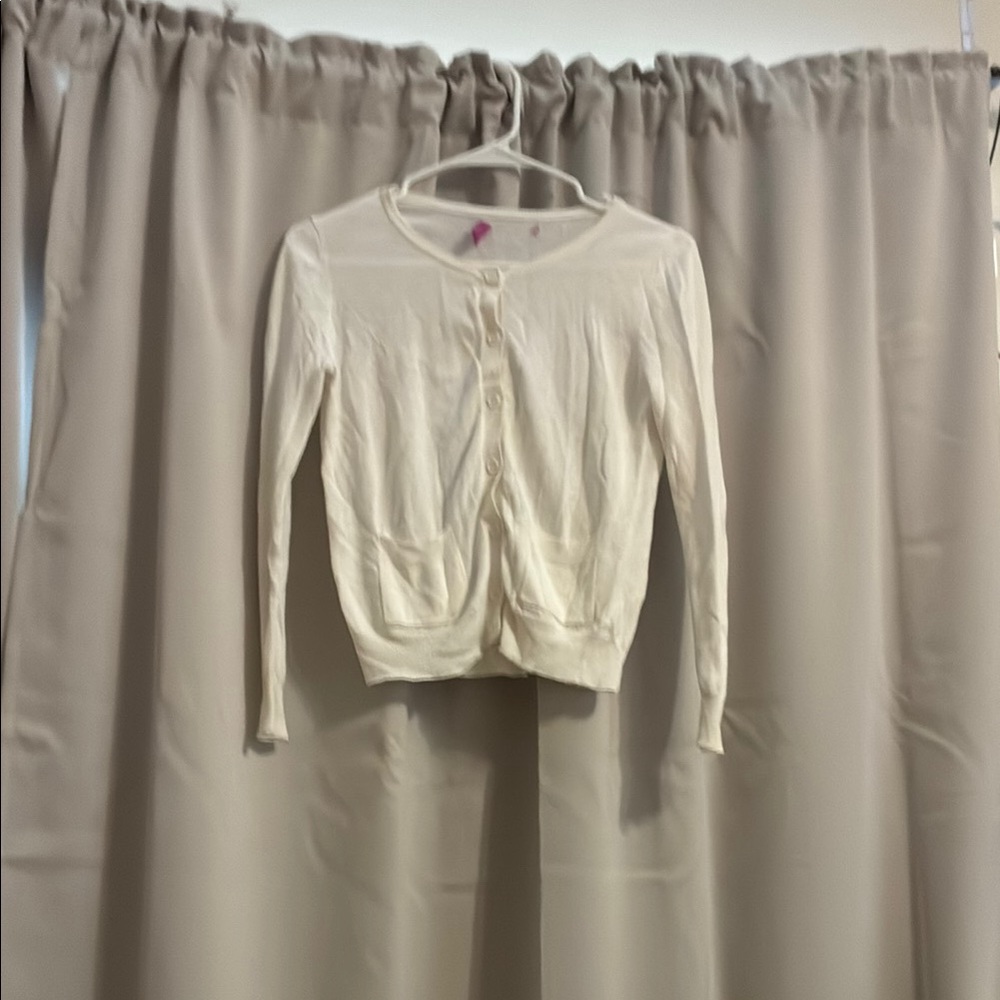 Aqua Cream Knit Cardigan Sweater